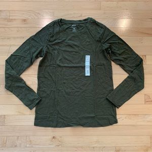 New! Sonoma women’s size XS tall everyday tee long sleeve shirt green